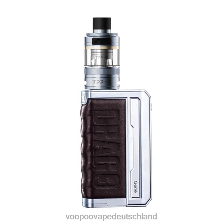 VOOPOO DRAG 3 TPP X Box-Mod-Kit Silberkaffeebraun 2NNNZ269 | VOOPOO Vape Price