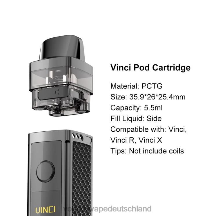 VOOPOO VINCI REPLACEMENT POD (2 Stück) Schwarz 2NNNZ554 | VOOPOO Kaufen Deutschland