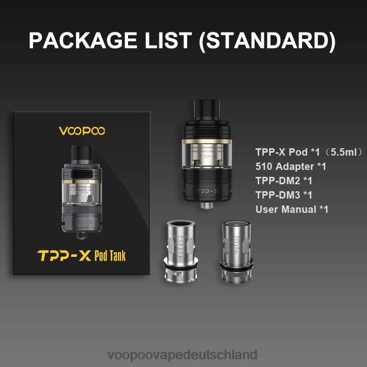 VOOPOO TPP X Pod-Tank Regenbogen 2NNNZ514 | VOOPOO Kaufen Deutschland
