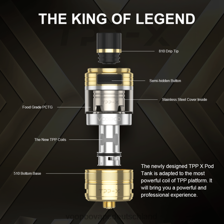 VOOPOO TPP X Pod-Tank Regenbogen 2NNNZ514 | VOOPOO Kaufen Deutschland